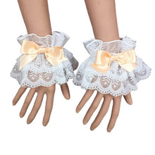 Load image into Gallery viewer, Bridal Lace Trim Gloves – Fine Quality Wedding Accessories