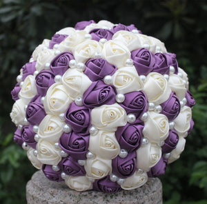 Bridal Accessories - Wedding Rhinestones Trim Flower Bouquets