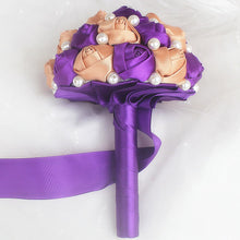 Load image into Gallery viewer, Bridal Accessories - Wedding Rhinestones Trim Flower Bouquets