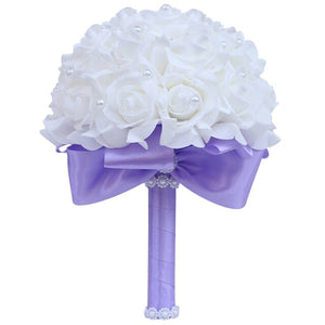 Bridal Accessories - Wedding Rhinestones Trim Flower Bouquets