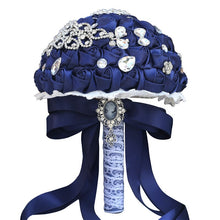 Load image into Gallery viewer, Bridal Accessories - Wedding Rhinestones Trim Flower Bouquets