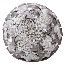 Load image into Gallery viewer, Bridal Accessories - Wedding Rhinestones Trim Flower Bouquets