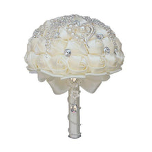 Load image into Gallery viewer, Bridal Accessories - Wedding Rhinestones Trim Flower Bouquets