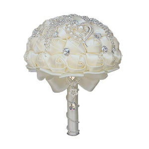 Bridal Accessories - Wedding Rhinestones Trim Flower Bouquets