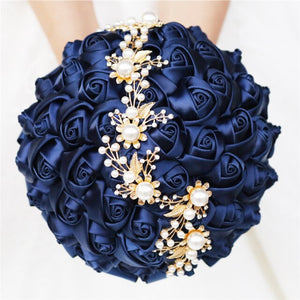 Bridal Accessories - Wedding Rhinestones Trim Flower Bouquets