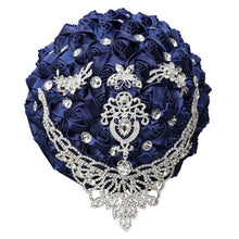 Load image into Gallery viewer, Bridal Accessories - Wedding Rhinestones Trim Flower Bouquets