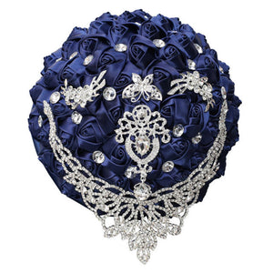 Bridal Accessories - Wedding Rhinestones Trim Flower Bouquets