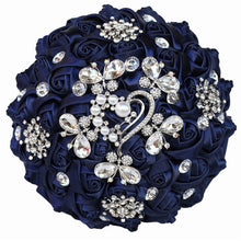 Load image into Gallery viewer, Bridal Accessories - Wedding Rhinestones Trim Flower Bouquets