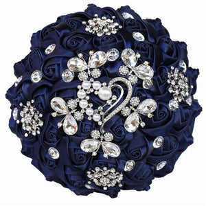 Bridal Accessories - Wedding Rhinestones Trim Flower Bouquets