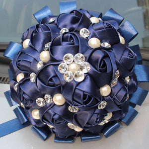 Bridal Accessories - Wedding Rhinestones Trim Flower Bouquets