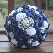 Load image into Gallery viewer, Bridal Accessories - Wedding Rhinestones Trim Flower Bouquets