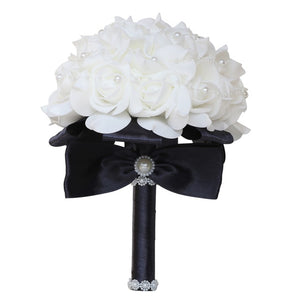 Bridal Accessories - Wedding Rhinestones Trim Flower Bouquets