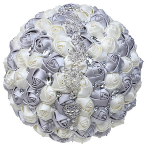 Bridal Accessories - Wedding Rhinestones Trim Flower Bouquets