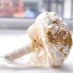 Unique Design Elegant Silk Satin Bouquet Flowers