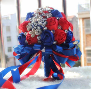 Unique Design Elegant Silk Satin Bouquet Flowers