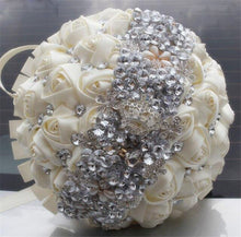 Load image into Gallery viewer, Unique Design Elegant Silk Satin Bouquet Flowers