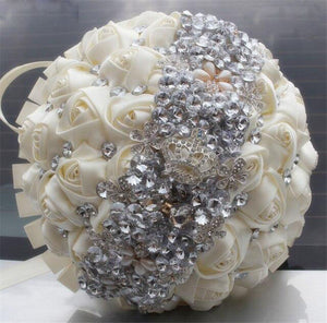 Unique Design Elegant Silk Satin Bouquet Flowers