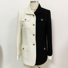 Load image into Gallery viewer, Women&#39;s Two-tone Classic Design Single Breasted Jacket - Ailime Designs