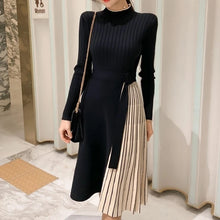 Load image into Gallery viewer, Women&#39;s High Quality Pleat Design Knit Jersey Dress - Ailime Designs