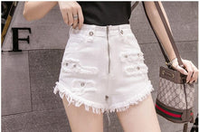 Load image into Gallery viewer, Women’s Street Style Denim Shorts - Ailime Design