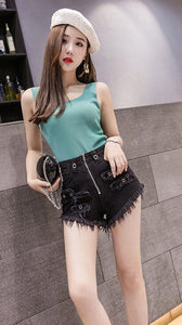 Women’s Street Style Denim Shorts - Ailime Design