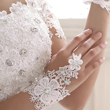 Load image into Gallery viewer, Elegant Bridal Wedding Gloves - Ailime Designs