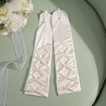 Load image into Gallery viewer, Bridal Lace Trim Gloves – Fine Quality Wedding Accessories