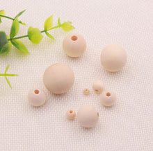 Load image into Gallery viewer, Beautiful Natural Wood Beads – Jewelry Craft Supplies