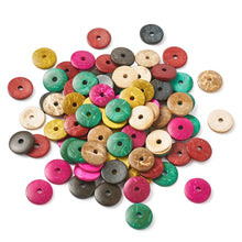 Load image into Gallery viewer, Beautiful Natural Coconut Spacer Beads – Jewelry Craft Supplies