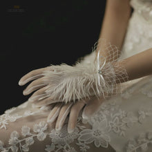 Load image into Gallery viewer, Bridal Lace Trim Gloves – Fine Quality Wedding Accessories