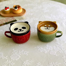 Load image into Gallery viewer, Bear Design 2pc Lid &amp; Cup Coffee Sets - Ailime Designs