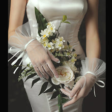 Load image into Gallery viewer, Elegant Bridal Wedding Gloves - Ailime Designs