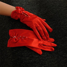 Load image into Gallery viewer, Bridal Lace Trim Gloves – Fine Quality Wedding Accessories