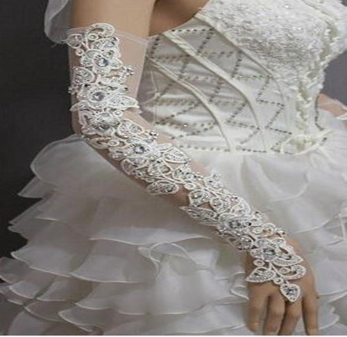 Bridal Lace Trim Gloves – Fine Quality Wedding Accessories