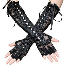 Load image into Gallery viewer, Bridal Lace Trim Gloves – Fine Quality Wedding Accessories