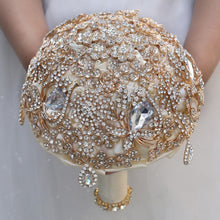 Load image into Gallery viewer, Bridal Accessories - Wedding Rhinestones Trim Flower Bouquets