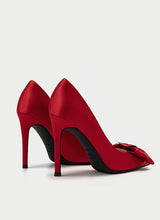 Load image into Gallery viewer, Women’s Red Hot Stylish Fashion Apparel - Satin Pump Heels