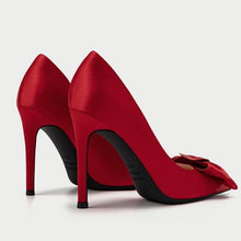 Load image into Gallery viewer, Women’s Red Hot Stylish Fashion Apparel - Satin Pump Heels