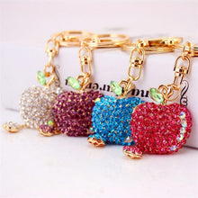 Load image into Gallery viewer, Apple Rhinestone Keychain Holders - Ailime Designs