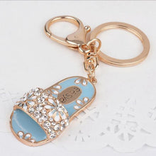 Load image into Gallery viewer, Crystal &amp; Pearl Design Rhinestone High heel Keychain Holders - Purse Accessories