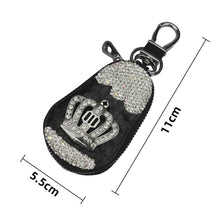 Load image into Gallery viewer, Crown Rhinestone Storage Keychain Holders - Purse Accessories