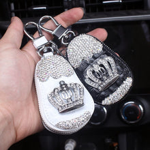 Load image into Gallery viewer, Crown Rhinestone Storage Keychain Holders - Purse Accessories