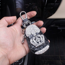 Load image into Gallery viewer, Crown Rhinestone Storage Keychain Holders - Purse Accessories