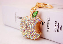 Load image into Gallery viewer, Apple Rhinestone Keychain Holders - Ailime Designs