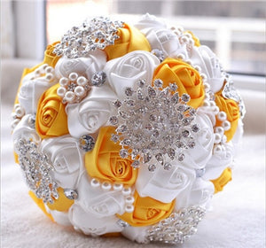 Unique Design Elegant Silk Satin Bouquet Flowers