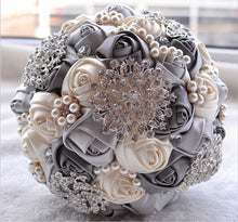 Load image into Gallery viewer, Unique Design Elegant Silk Satin Bouquet Flowers