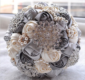 Unique Design Elegant Silk Satin Bouquet Flowers