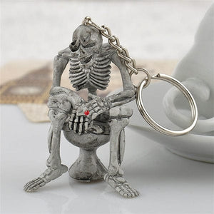 Skeleton Collection Toilet Key Ring - Ailime Designs