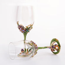 Load image into Gallery viewer, Elegant Embossed Floral Champagne &amp; Wine Flute Glasses - Ailime Designs