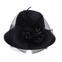 Load image into Gallery viewer, Doubles Down Women&#39;s Derby Style Fancy Rose Motif Design Hats - Ailime Designs